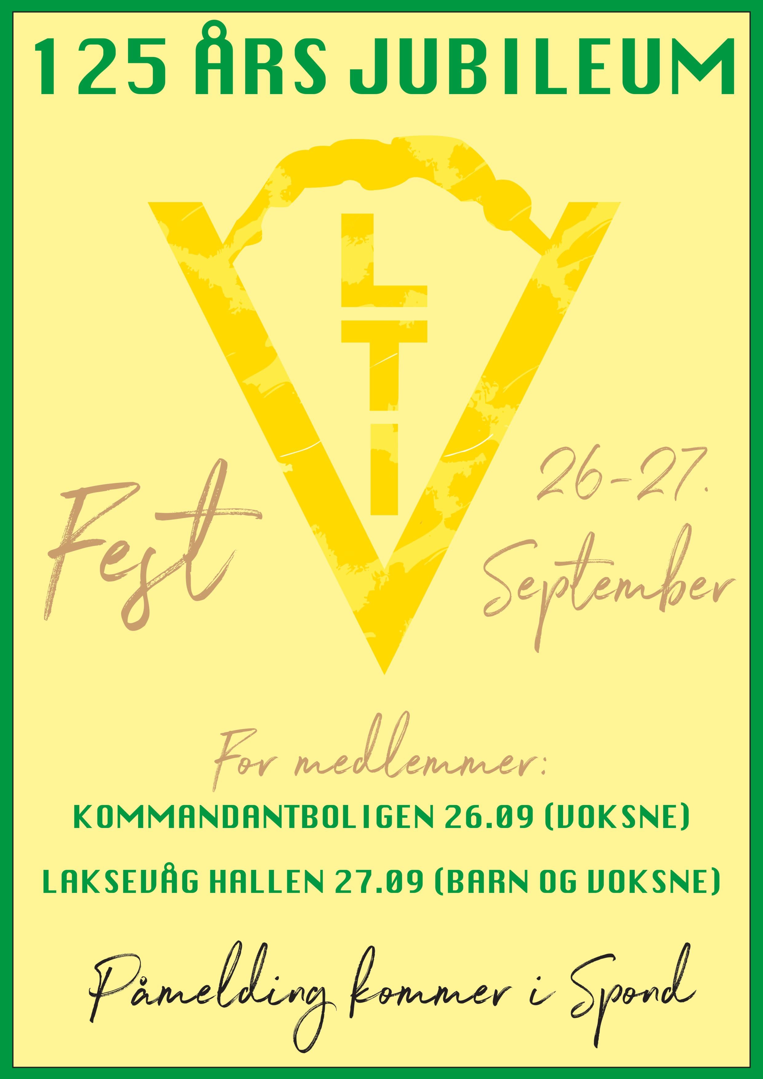 JUBILEUMSFEST FOR VOKSNE OG BARN